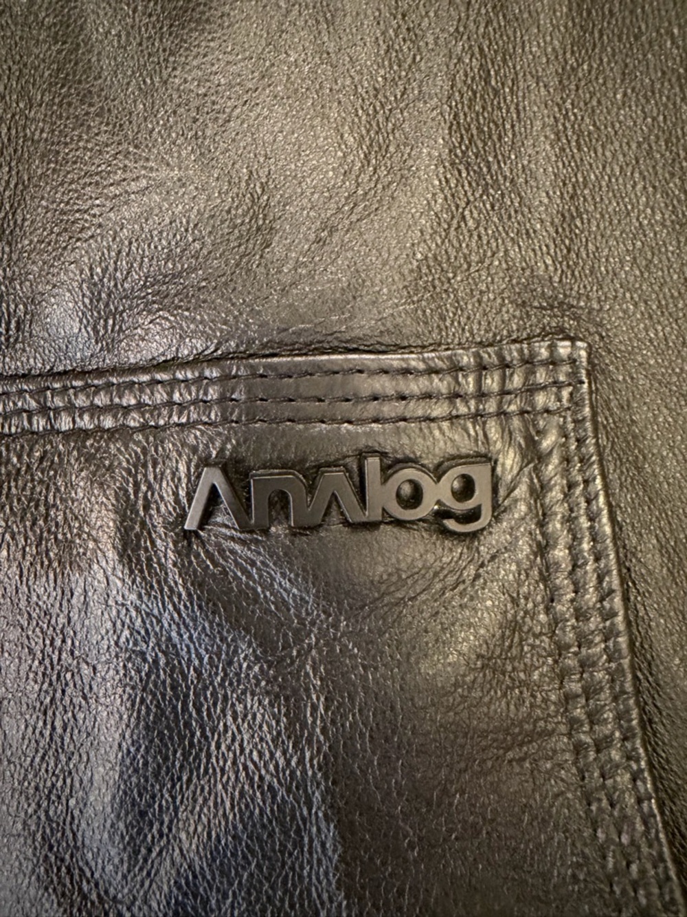 Burton Analog Emulsion Blk Hooded Leather Bomber Jacket Men L Rare 2008 Skater - Picture 6 of 14
